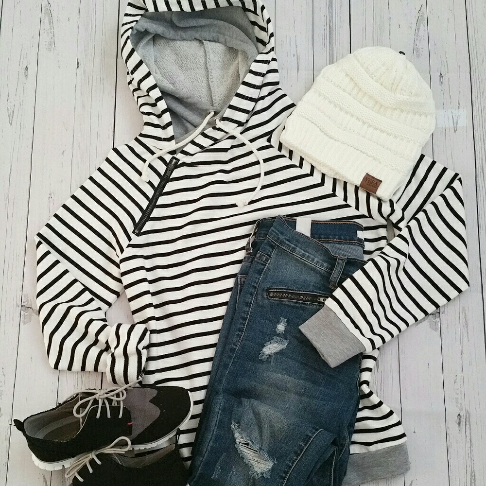 Double Hoodie Sweatshirt/Sweater - X-Small